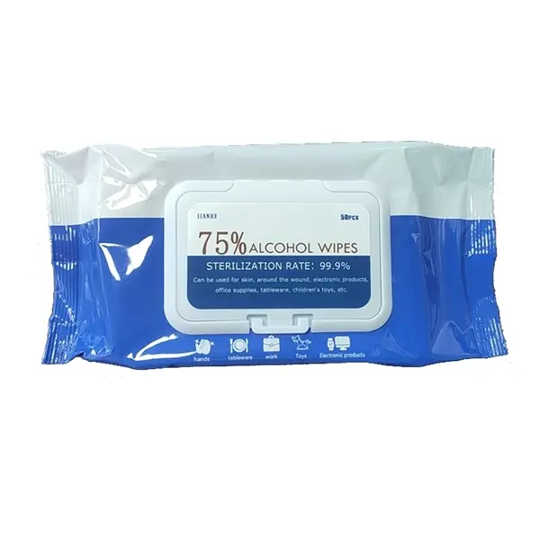 50 PCS 75% Alcohol Wipes