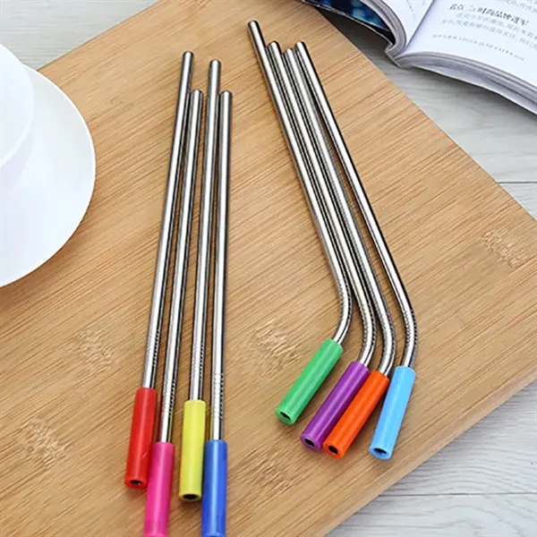 Stainless Steel Drinking Straw Set with Velvet bag