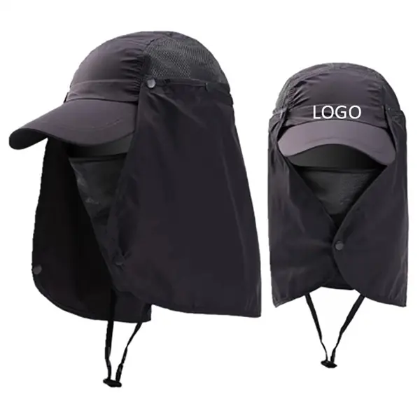 Fishing Hats with Face Mask