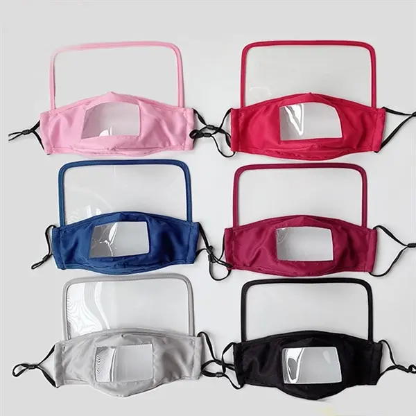 Protective Face Mask Eye Shield Mouth Visible Window Cover