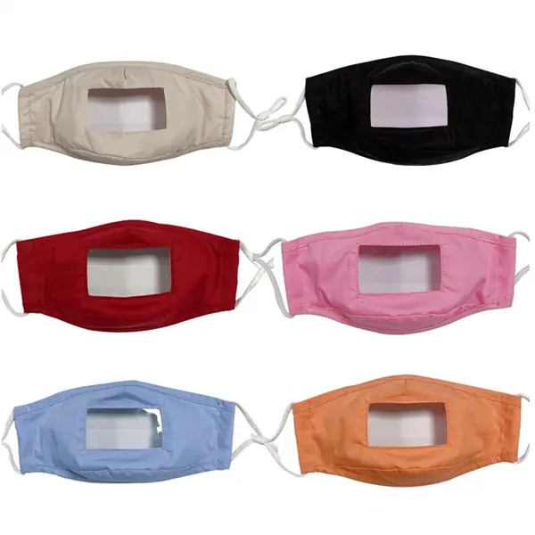 Reusable Visible Mouth Face Mask