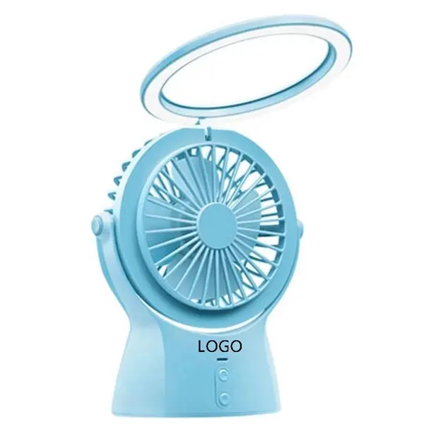 Multifunction USB Desk Fan w/ Night Light Power Bank