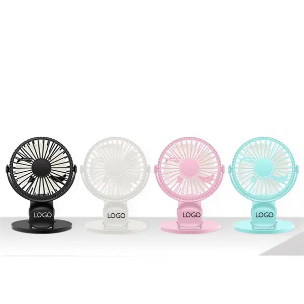 Mini USB Desk Clip Fan With 2000mAh