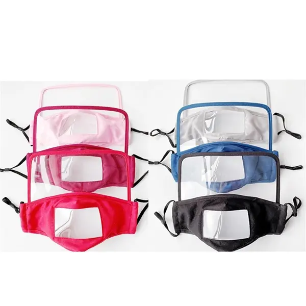 Kids Face Bandana Eye Shield Mask Mouth Visible Clear Window