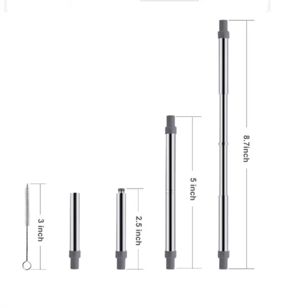 Reusable Straws Telescopic Metal Travel Straws