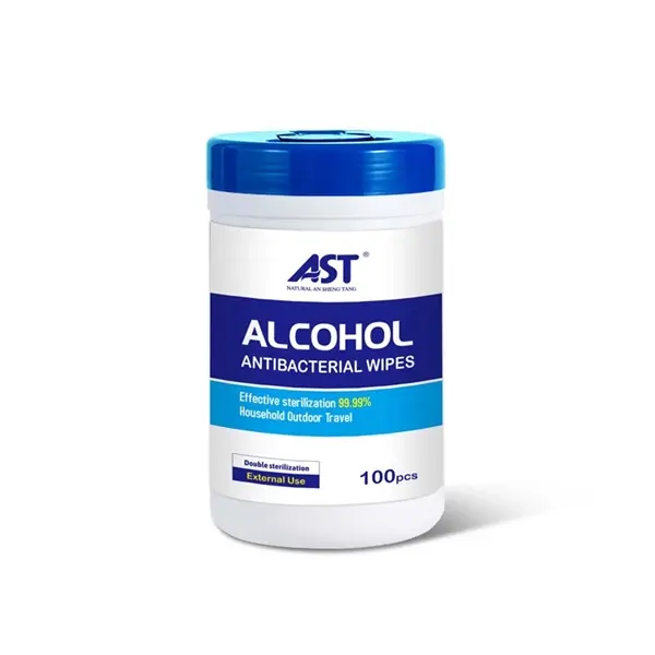 100 PCS 75% Alcohol Wipes In Canister