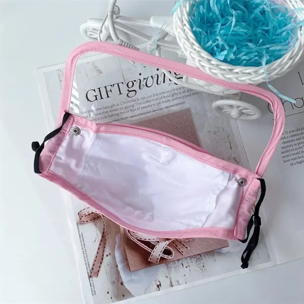 Detachable Cotton Mask Face Shield Clear Window Visible