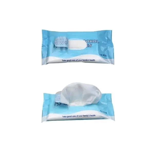 10PCS 75% Alcohol Disposable Cleaning Wet Wipes