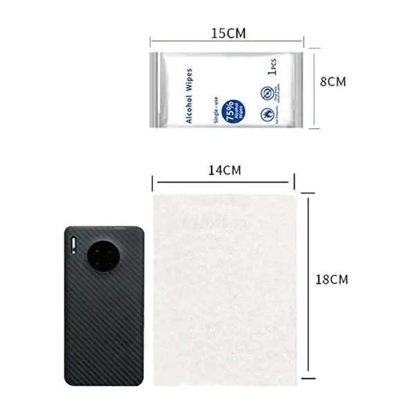 Individual pack 75% Alcohol Hand Wipes