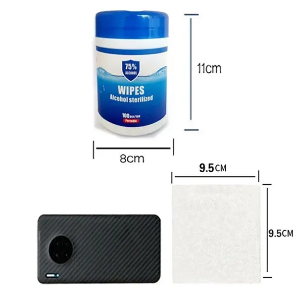 100PCS 75% Alcohol Disinfection wipes