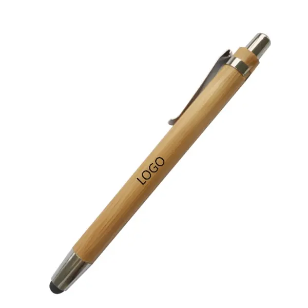 Wooden Ballpoint Touch Stylus Pen
