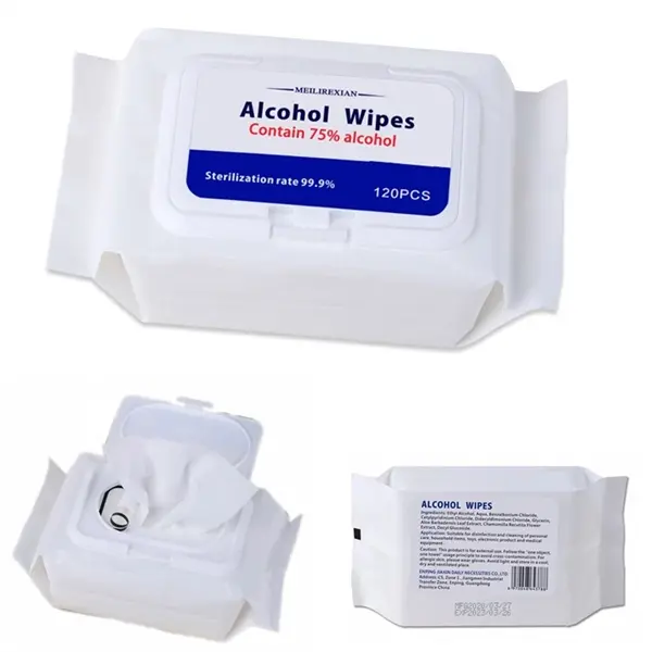 120pcs 75% Alcohol Wet Wipes