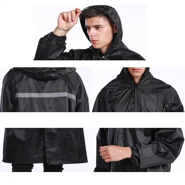 Reflective Rain Ponchos with Hoods