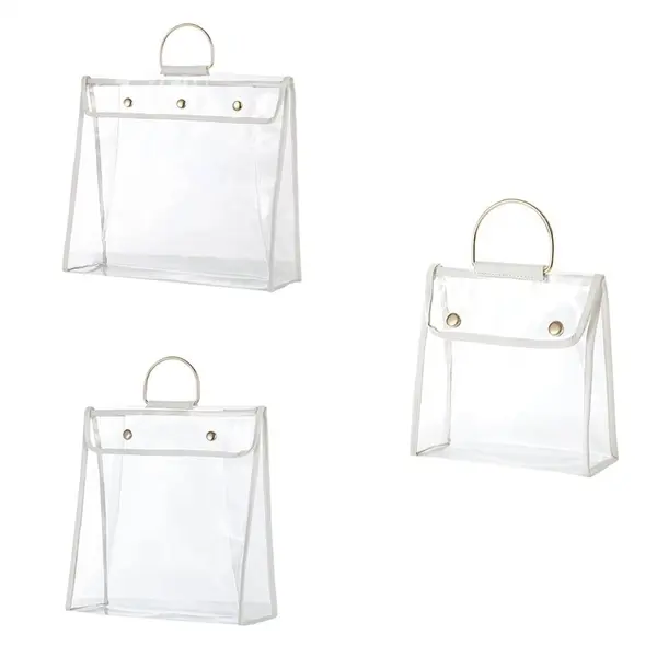 Hanging Handbag Storage Bag PVC Transparent Dust-proof Bag