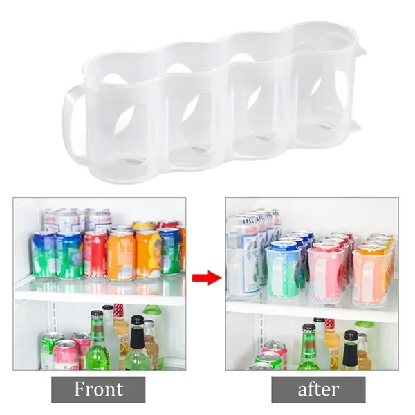 Kitchen Refrigerator Four Case Can Beer Organize Storage Box