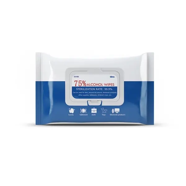 50pcs Alcohol wipes in a bag