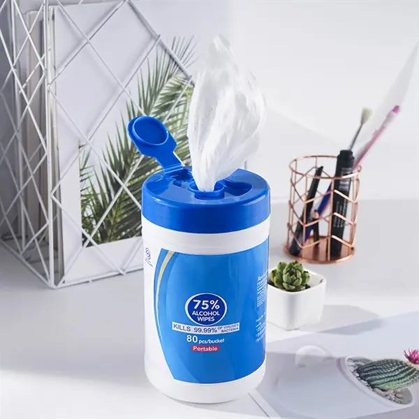 80 Pieces Barrel Alcohol Wipes