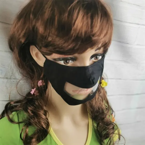 Dustproof Deaf Mute Cotton Transparent Mask