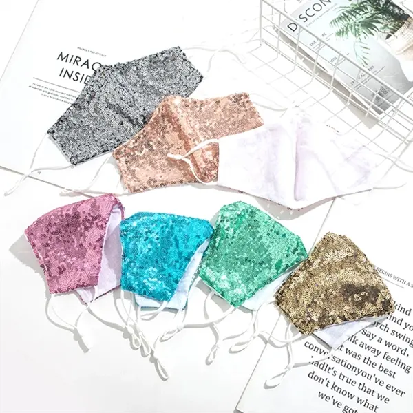 Filterable summer thin dust-proof breathable cotton glitter