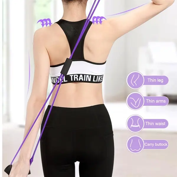 Yoga Gum Fitness Resistance B Shape Chest Expander Rope
