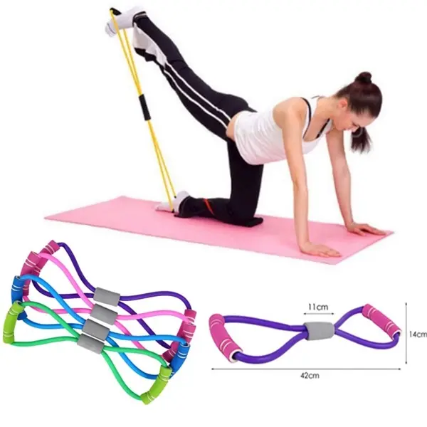 Yoga Gum Fitness Resistance B Shape Chest Expander Rope