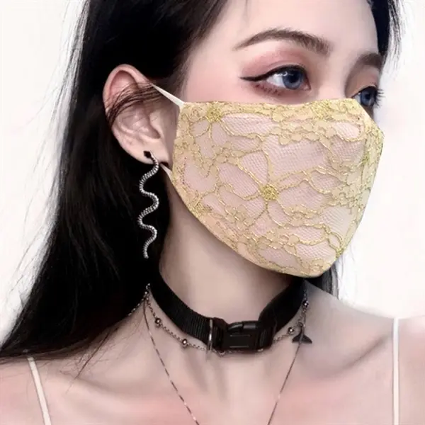 Summer dust-proof, breathable and UV-proof lace, milk silk,