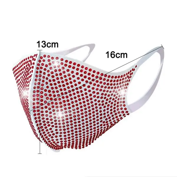 Dust-proof rhinestone flash diamond white polyester cloth di