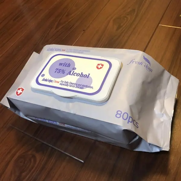 80pcs 75% Alcohol Wipes