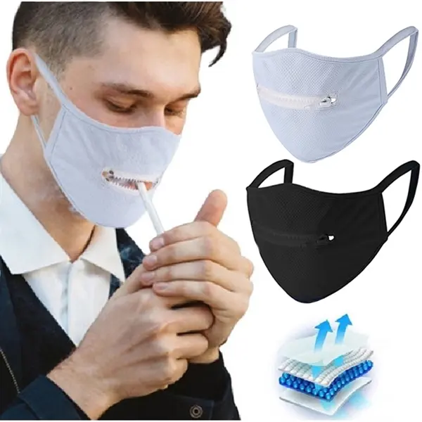 Reusable Protective Shields Zipper Mask