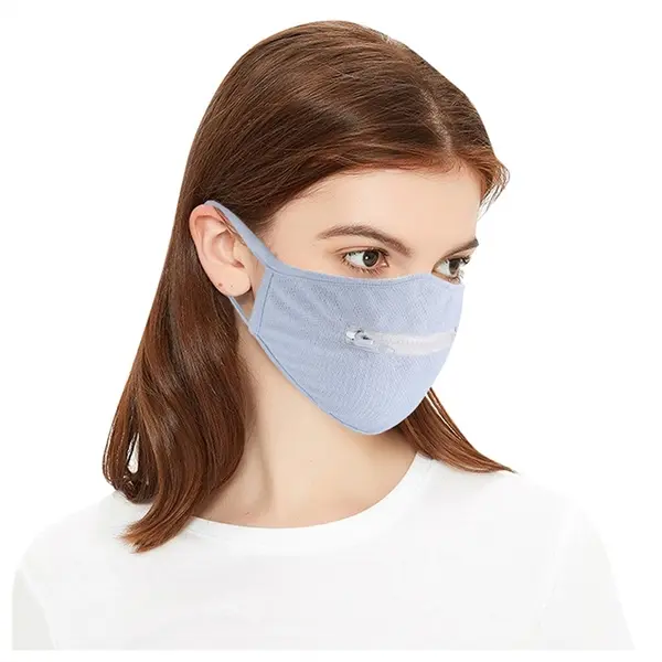 Reusable Protective Shields Zipper Mask