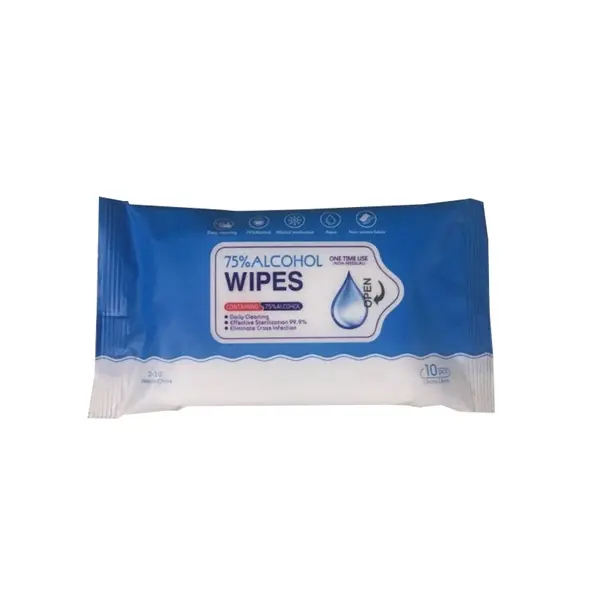 10 PCS 75% Alcohol Wipes