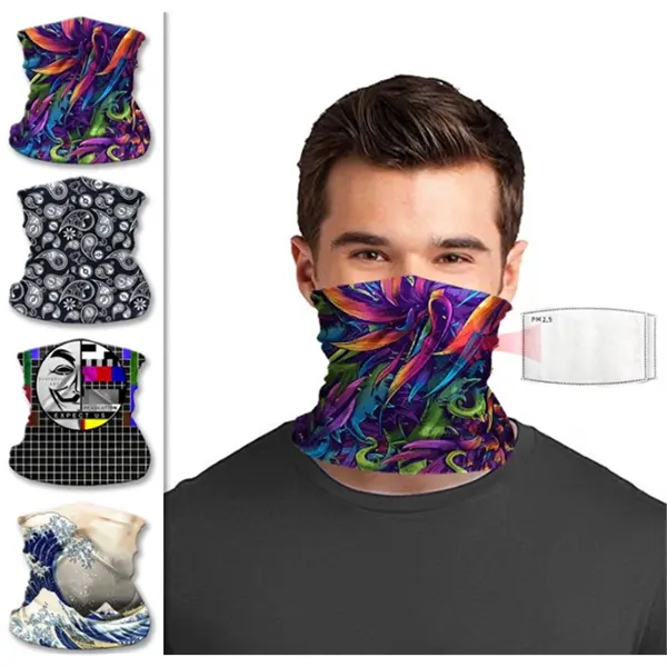 Seamless Bandana Face Mask With Filter
