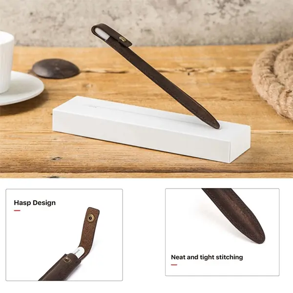 Portable Leather Apple Pencil Case