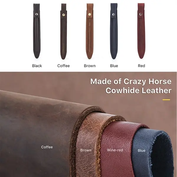 Portable Leather Apple Pencil Case