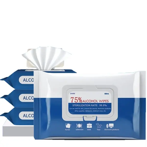 80 Pcs Flip Top Sanitizer Wipes
