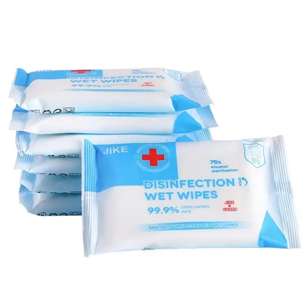 10 Pcs Flip Top 75% Alcohol Sanitizer Wipes