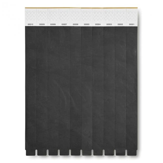 One Sheet Of 10 Wristbands