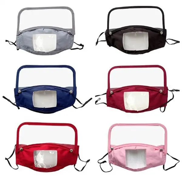 Visible Mouth Face Mask With Eyes Shield