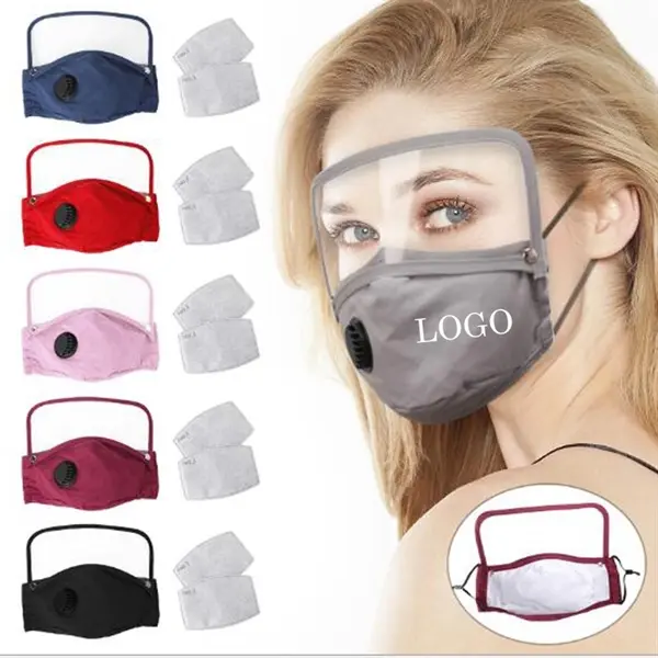 Adult Cotton Mask With Detachable Eye Shield