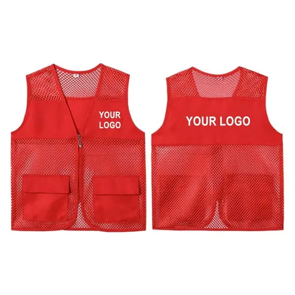 2 Pocket Mesh Volunteer Supermarket Vest