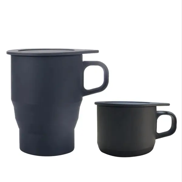 Sillicon Mug/cup Foldable With Straw