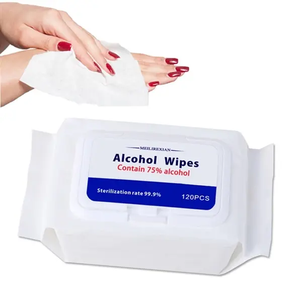 120Pcs 75% Alcohol Cleaning Wipes
