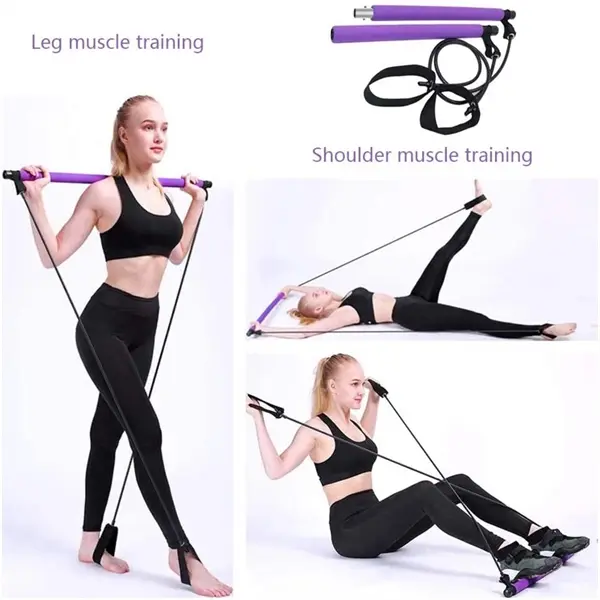 Pilates Bar Kit Resistance Exercise Band