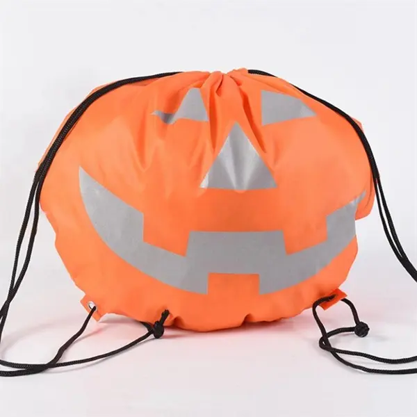 Reflective Pumpkin Drawstring Sportpack