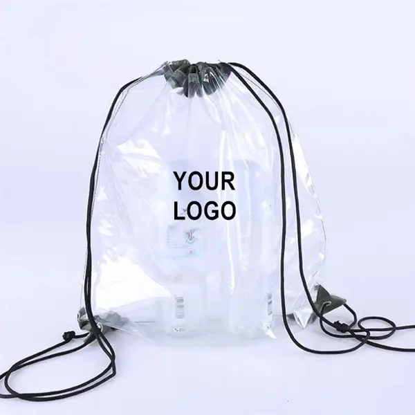 Transparent Clear PVC Drawstring Backpack