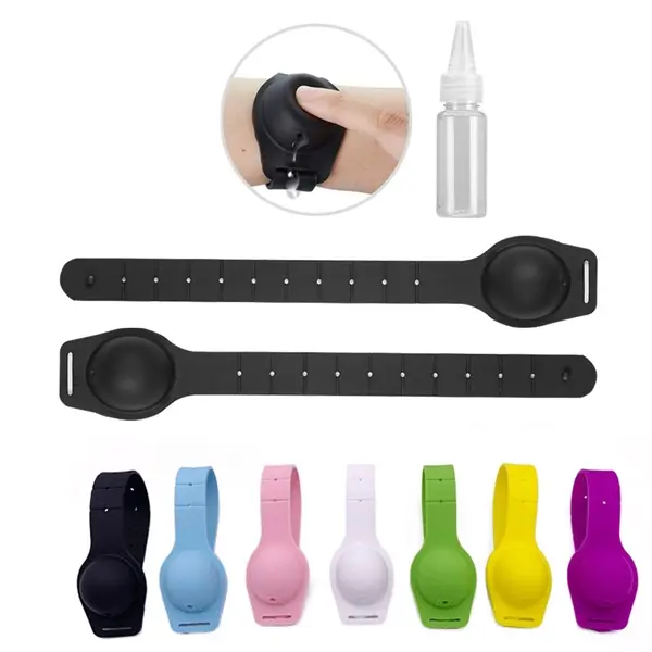Wearable Wrist Dispenser Wristband with Empty Bottle