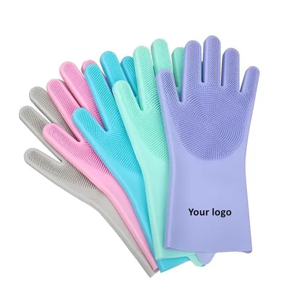 Silicone Scrubber Wash Gloves