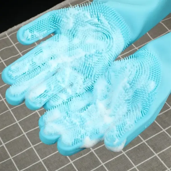 Silicone Scrubber Wash Gloves