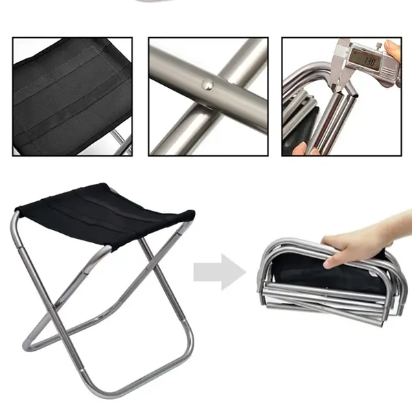 Folding Camping Stool Fishing Chair for Outdoor Travel