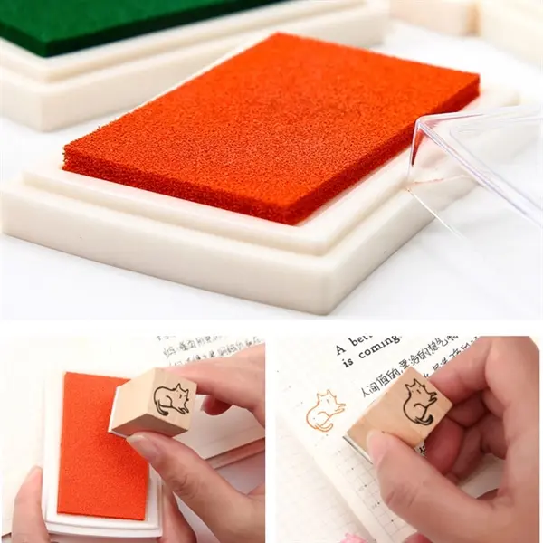 Oil Based Stamp Ink Pad for Fabric Wood Paper Scrapbooking
